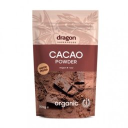 Cacao pudra bio 200g Dragon Superfoods