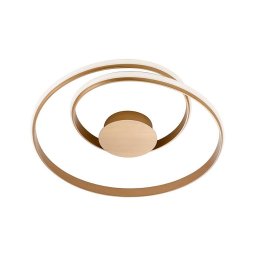 Redo 01-1792 - Plafonieră LED dimabilă TORSION LED/30W/230V bronz