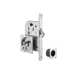 Broasca usa culisanta, ingropata, ax 50 mm, 1 cheie caneluri, crom satinat, THIRARD