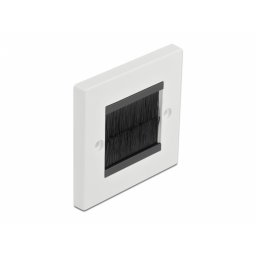 Priza pentru organizarea cablurilor 86 x 86 mm cu perii, Delock 66491