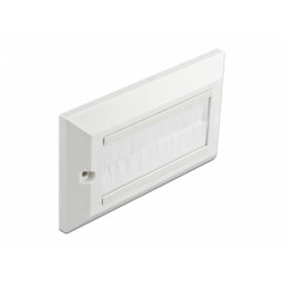 Priza pentru organizarea cablurilor 146 x 86 mm cu perii, Delock 66496