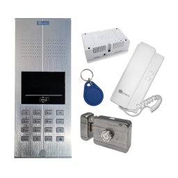 Set profesional de interfonie audio pentru 20 de apartamente complet
