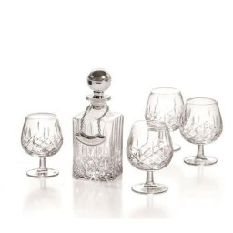 Cognac Set With Crystal Bottle Silver Plated by Chinelli