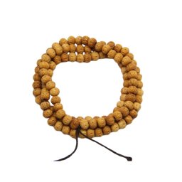 Mala Floare de Bujor din Os - 108 Bile de Forma Rondele - 6 x 8 mm