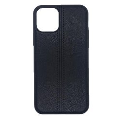 Husa telefon Silicon iPhone 11 6.1 black leather