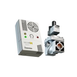 Detector de gaz metan Secor M cu electrovalva de 1/2, echipament complet