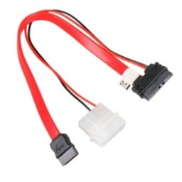 Cablu adaptor Akasa de la Slim-SATA la SATA, pentru unitati optice Slimline, 20cm, AK-CB050