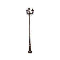 Lampă de exterior 3xE27/20W/230V IP43 2,58 m patină