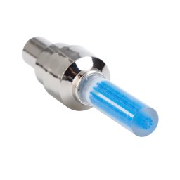Set 2 capace ventil cu senzor si lumina LED albastra, RunGlow , cu baterii incluse