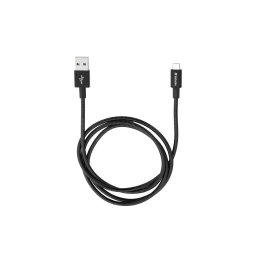 CABLU alimentare si date VERBATIM, pt. smartphone, USB 2.0 (T) la Micro-USB 2.0 (T), 1m, premium, cablu metalic, negru, "48863
