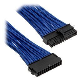Cablu prelungitor Phanteks 24 pini ATX, 50cm, Blue, PH-CB24P_BL