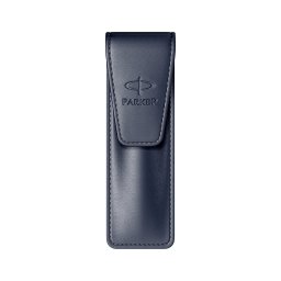 Etui Parker din piele nappa, albastru inchis