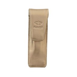 Etui Parker din piele nappa, auriu perlat