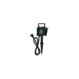 Stâlp de grădină cu prize IP44 + cablu de cauciuc 1,5 m Solight PG01