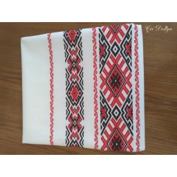 Fata de masa din bumbac 100% cu 10 servetele, 2,4 x 1,5 m, model Traditional1