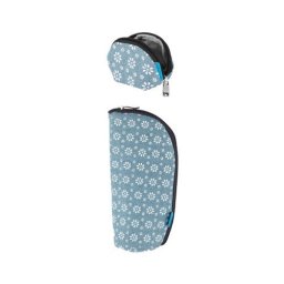Husa pentru biberon si suzeta Nuvita MyMia - flower gray
