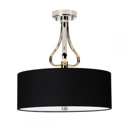 Semi-Plafonieră baie FALMOUTH, neagră, D:40cm, H:42.5cm, IP44, 3 becuri G9-LED, BATH-FALMOUTH-SF-PC
