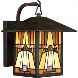 Aplică INGLENOOK Medium Tiffany, bronz, H:31.4cm, IP44, QZ-INGLENOOK2-M