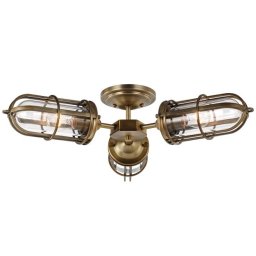 Plafoniera industriala baie Urban Restoration, 3x60W, E27, IP44, H:149 mm L:654 mm, alama, QN-URBANREST-3SF