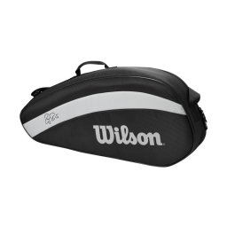 Geanta Wilson Roger Federer Team, unisex, 3rachete, negru