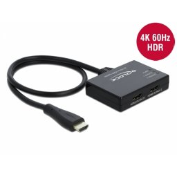 Multiplicator HDMI 2 porturi 4K@60 Hz, Delock 87747