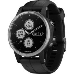 Ceas smartwatch Garmin Fenix 5S Plus, 42 mm, HR, GPS, Silver
