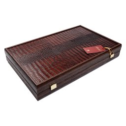 Set joc table backgammon piele model Crocodil - 48 x 60