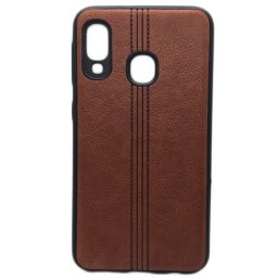 Husa Silicon Samsung A20e a202 Leather Brown