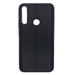 Husa telefon Silicon Huawei P30 Lite black leather