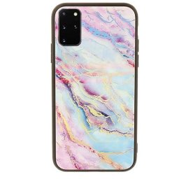 Husa Samsung S20 g980 Plastic Marble Roz & Albastru