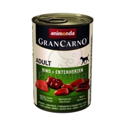 Animonda GranCarno Adult conservă, vită și inimă de rață 24 x 400 g (82746)