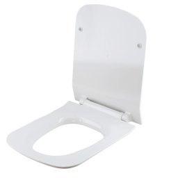 Capac WC, Cersanit Virgo, Cersanit City, rectangular, duroplast, cadere lenta Cersanit, demontare rapida, Slim,