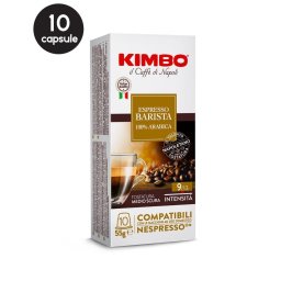 10 Capsule Kimbo Espresso Barista 100% Arabica - Compatibile Nespresso