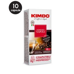 10 Capsule Kimbo Espresso Napoli - Compatibile Nespresso