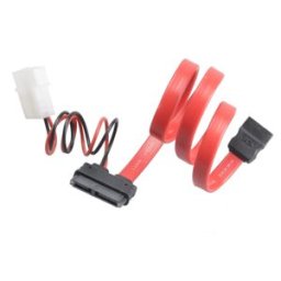 Cablu adaptor Akasa de la Slim-SATA la SATA, pentru unitati optice Slimline, 40cm, AK-CB050-40