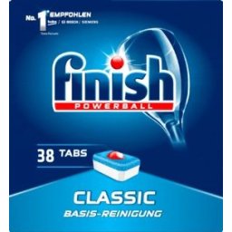 DETERGENT PENTRU MASINA DE SPALAT VASE FINISH CLASIC, 38 TABLETE