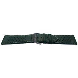 Curea model olimpic perforata verde cu alb 20mm - 51518