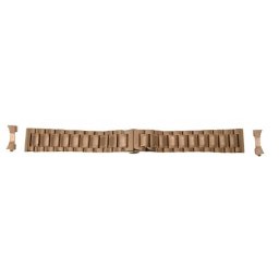 Bratara rose gold deployant capat drept si curbat 12mm