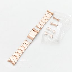 Bratara metalica aur rosu model Rolex Oyster capete curbate 18-22mm - 52427