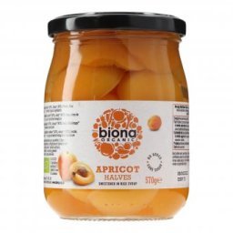 Caise in sirop de orez eco 570g Biona