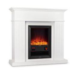 Klarstein Chamonix, șemineu electric, ventilator, 2000 W, cronometru săptămânal, telecomandă, alb (FP1-Chamonix)