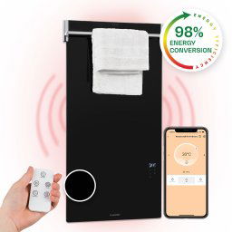 Klarstein Hot Spot Crystal Spotless Smart, încălzitor cu infraroșu, 750 W, aplicație, negru (HTR2-HtSptCrystSpSB)