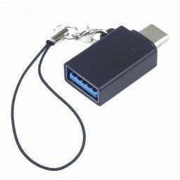 Adaptor USB-C la USB-A T-M Negru prindere breloc, kur31-18