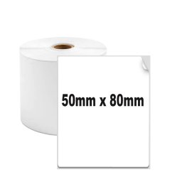Etichete termice 50 80 mm albe, 90 etichete, compatibile AIMO si Phomemo M110 M200 M220