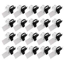 Set 20 role etichete continue compatibile Brother DK-22205, 62 mm 30,48 m, pentru etichete personalizate, logistica si produse