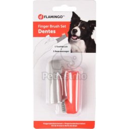 Periuță de dinți pentru câini Flamingo 1 set