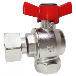 Robinet sfera cu piulita olandeza DN 20 (3/4''), PN25, pentru distribuitoare sanitare, cod 1 2224 22