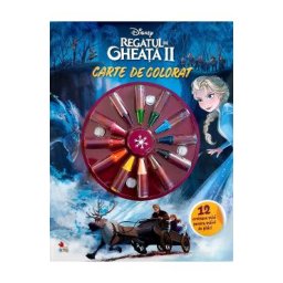 Disney. Regatul de gheata 2. Carte de colorat. 12 creioane mici pentru maini de pitici
