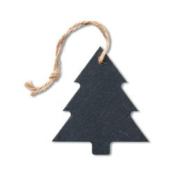 Ornament de Craciun, Bradut, Everestus, SGS10, ardezie, negru