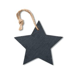 Ornament de Craciun, Stea, Everestus, SGS11, ardezie, negru